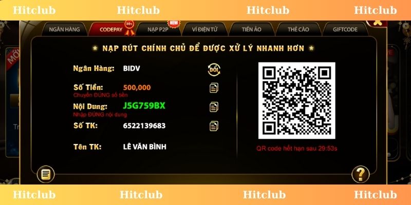 Nạp rút tiền