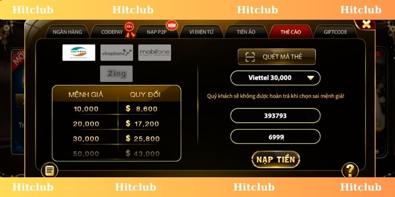 Nạp rút tiền